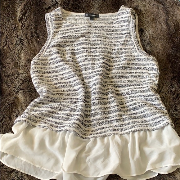 INC International Concepts Tops - Tweed like peplum top